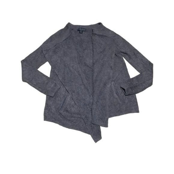 Barefoot Dream Bamboo Chic Open Cardigan With Pockets Grey Long Sleeves  XS/S - Picture 1 of 10